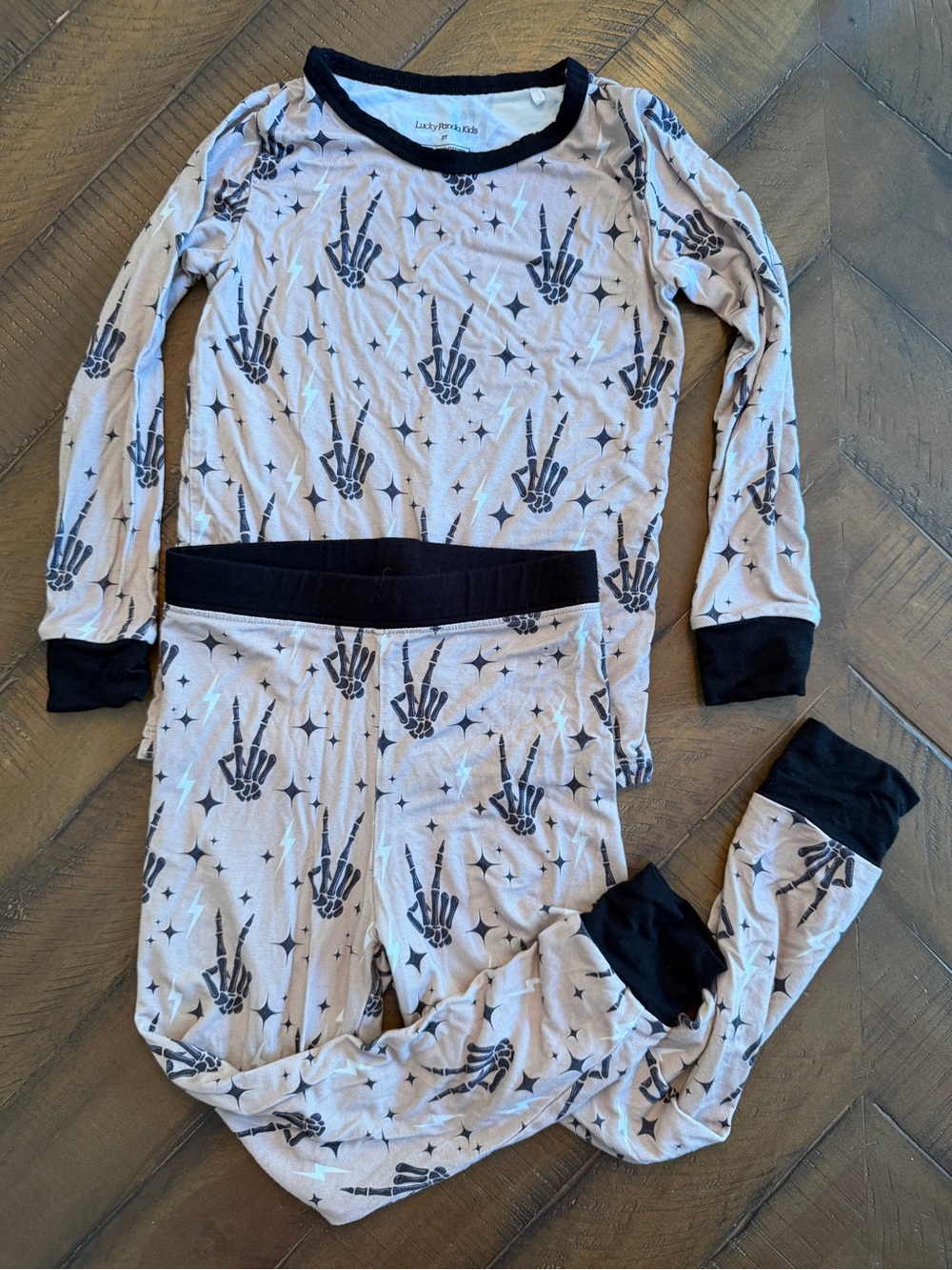 Lucky Panda Kids Long Sleeve Pajama Set 2T